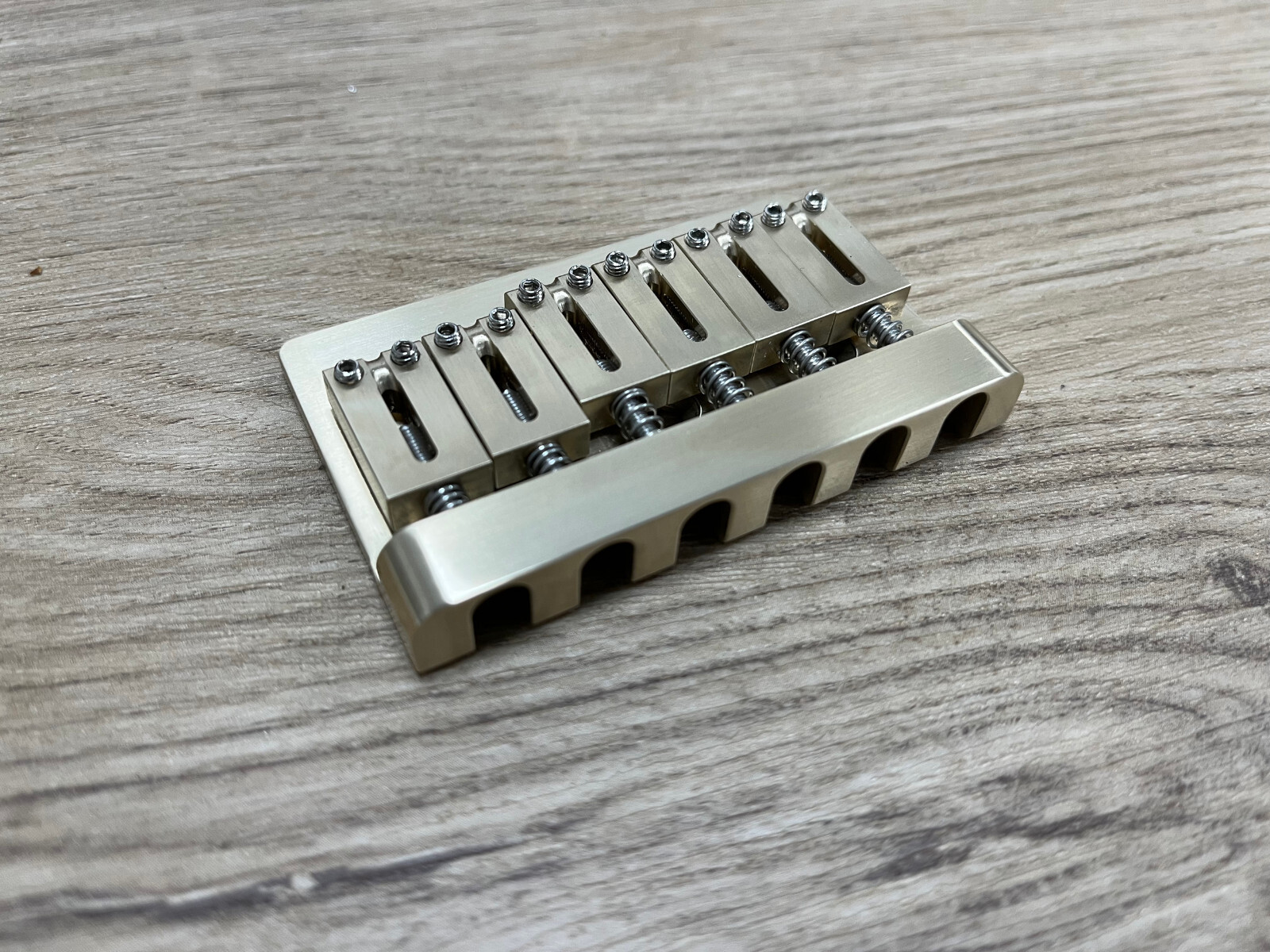 American Vintage Hardtail bridge all brass CNC Machined — view 4