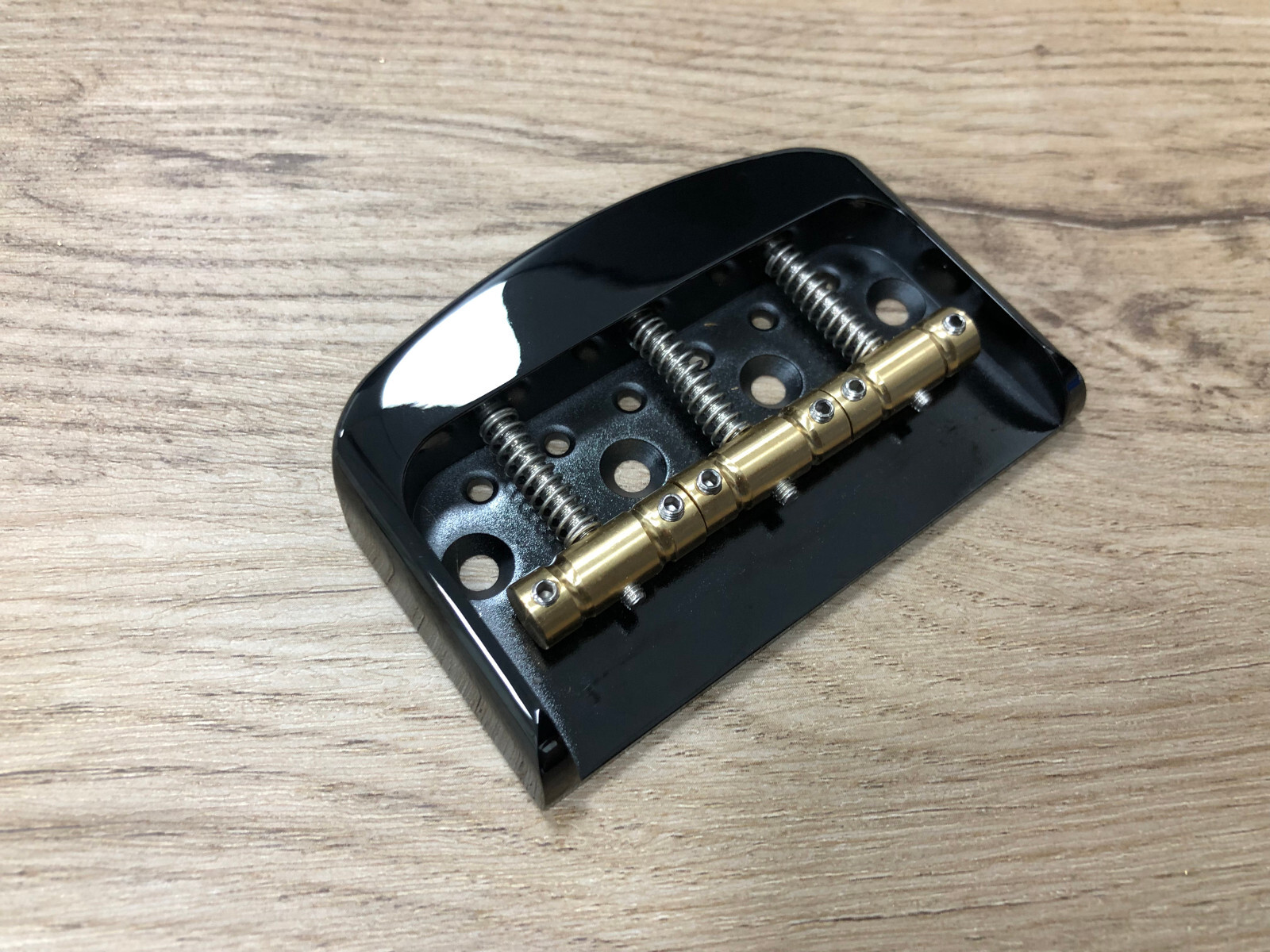 AUMSEN Short Bridge w/ Compensated Brass Saddles for TL Guitar BLACK — Aumsen CNC-machined bridges & tailpieces
