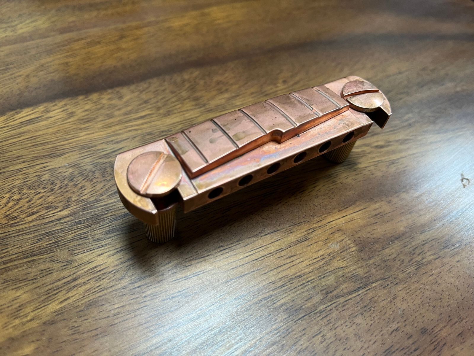 PRS Style Wraparound Bridge Tailpiece all brass — view 4