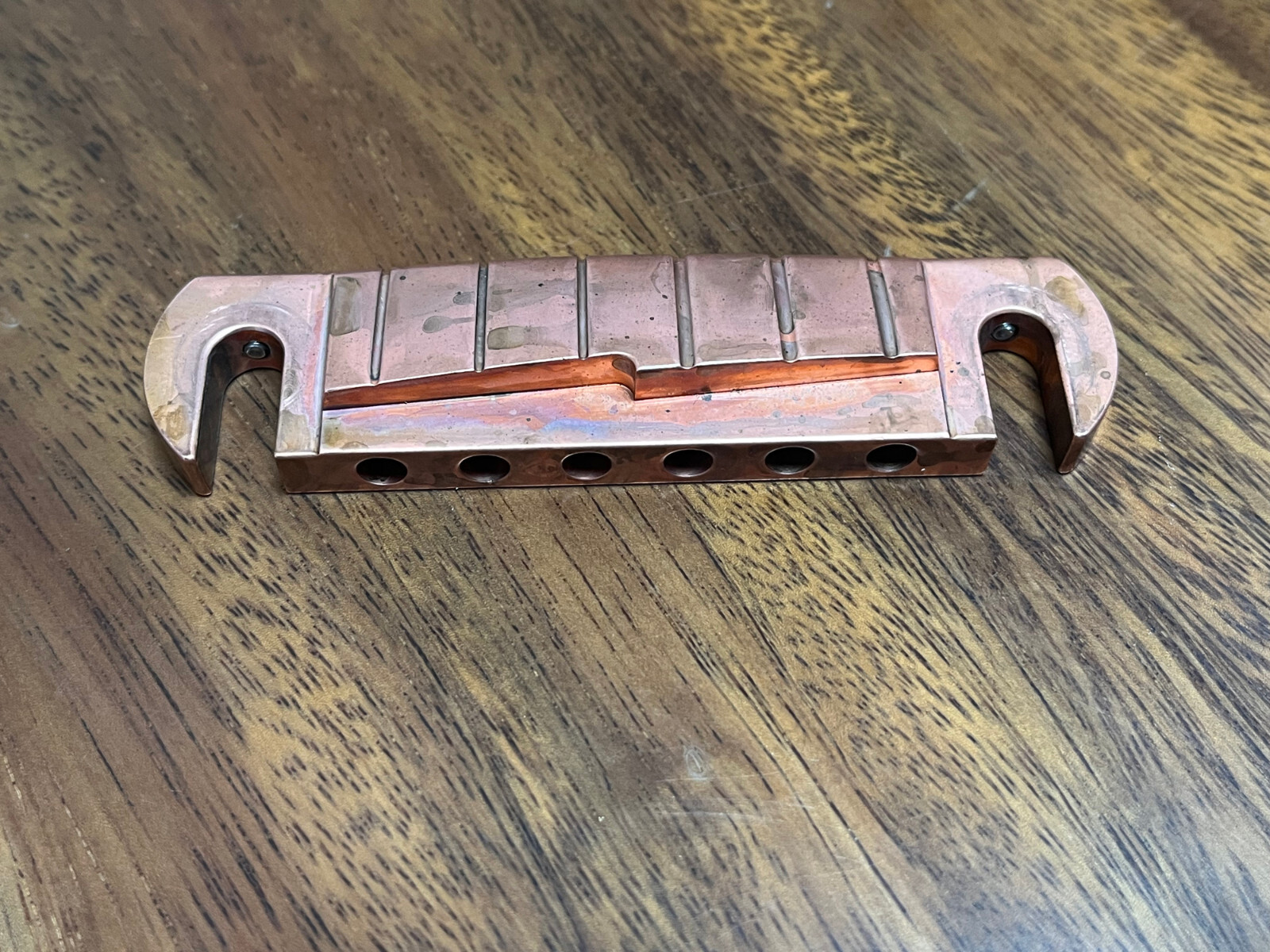 PRS Style Wraparound Bridge Tailpiece all brass — view 5