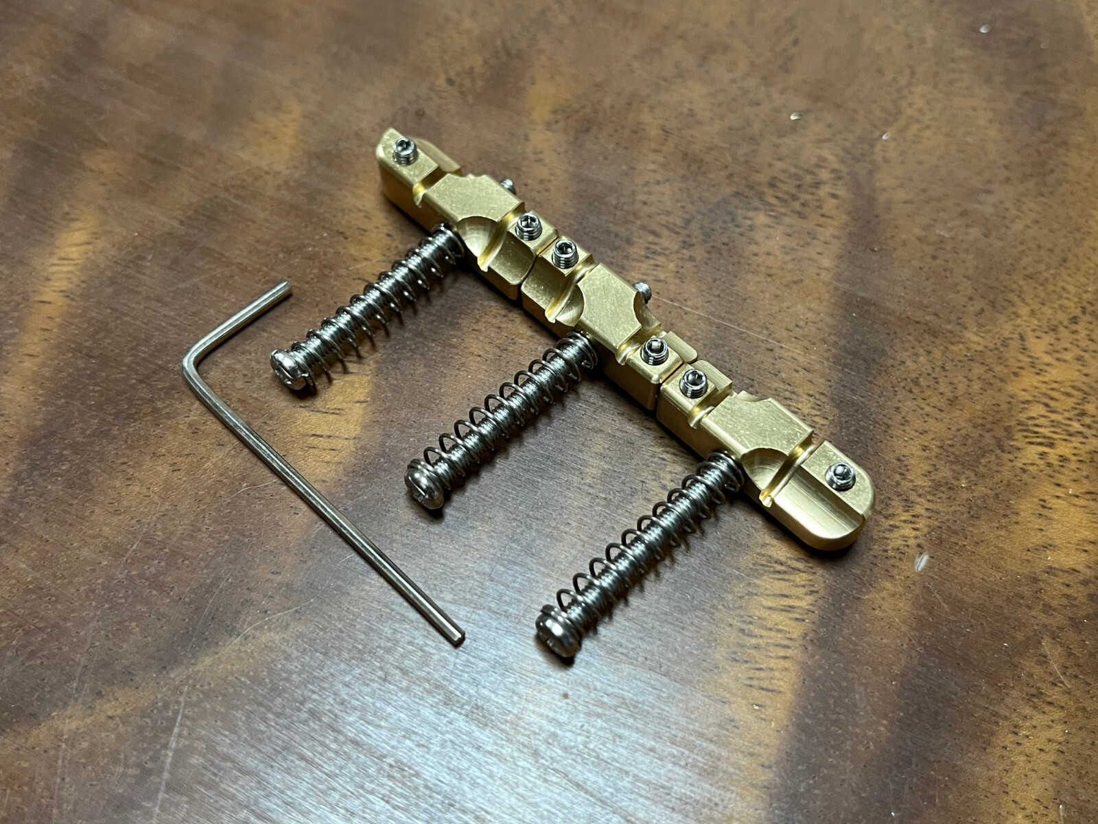 Aumsen Tele Conversion Bridge Compensated Brass Telecaster Saddles — view 2