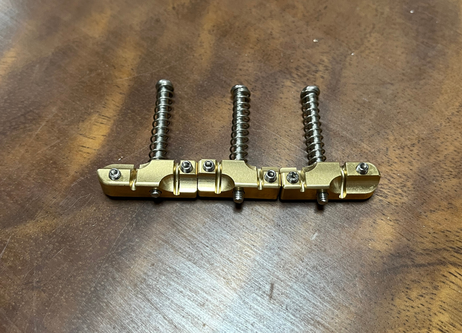 Aumsen Tele Conversion Bridge Compensated Brass Telecaster Saddles — view 3