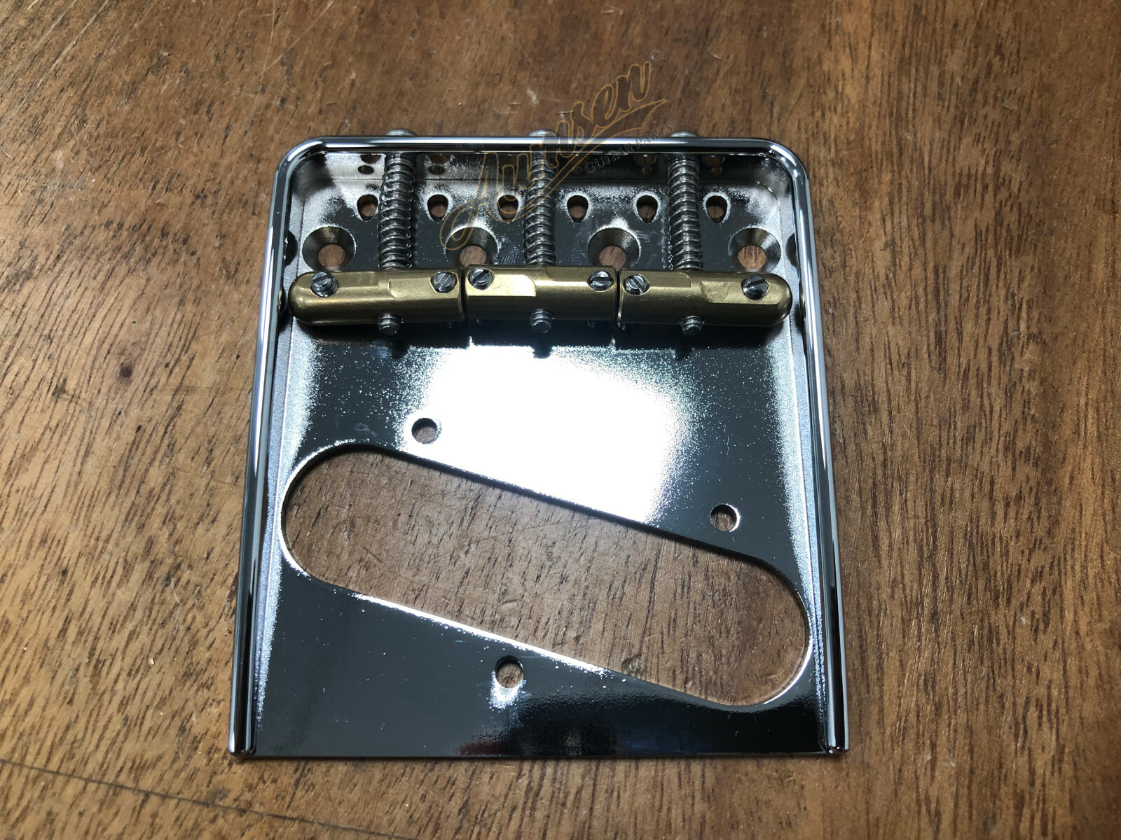 Aluminium Telecaster® Bridge-Tele Brass Compensated Saddles — view 2