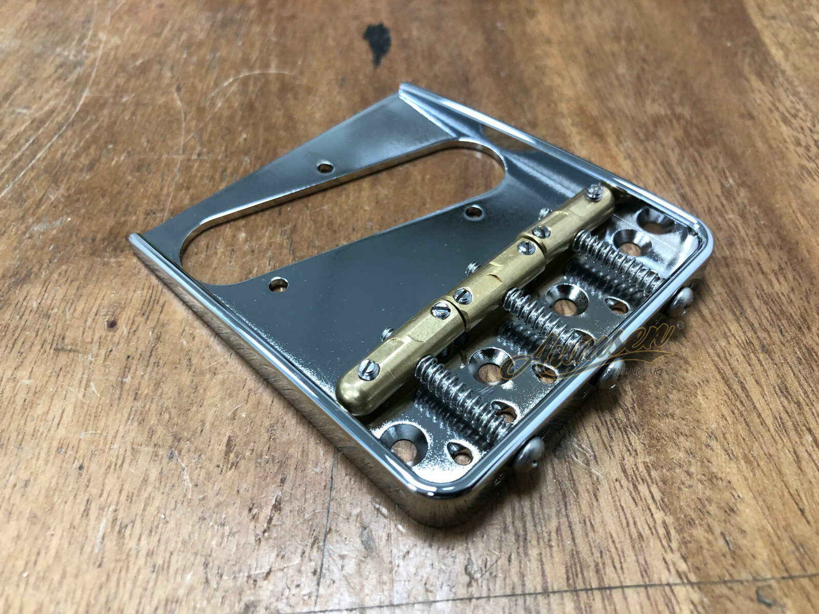 Aluminium Telecaster® Bridge-Tele Brass Compensated Saddles — view 3
