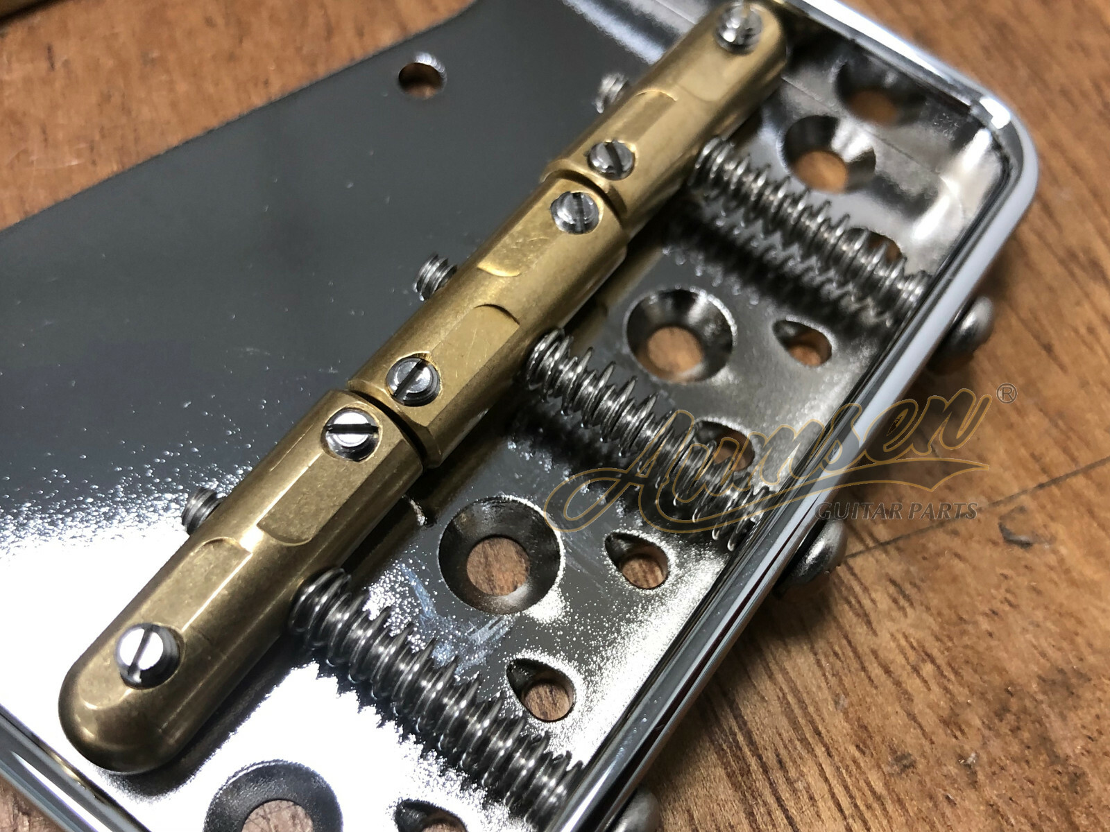 Aluminium Telecaster® Bridge-Tele Brass Compensated Saddles — view 5