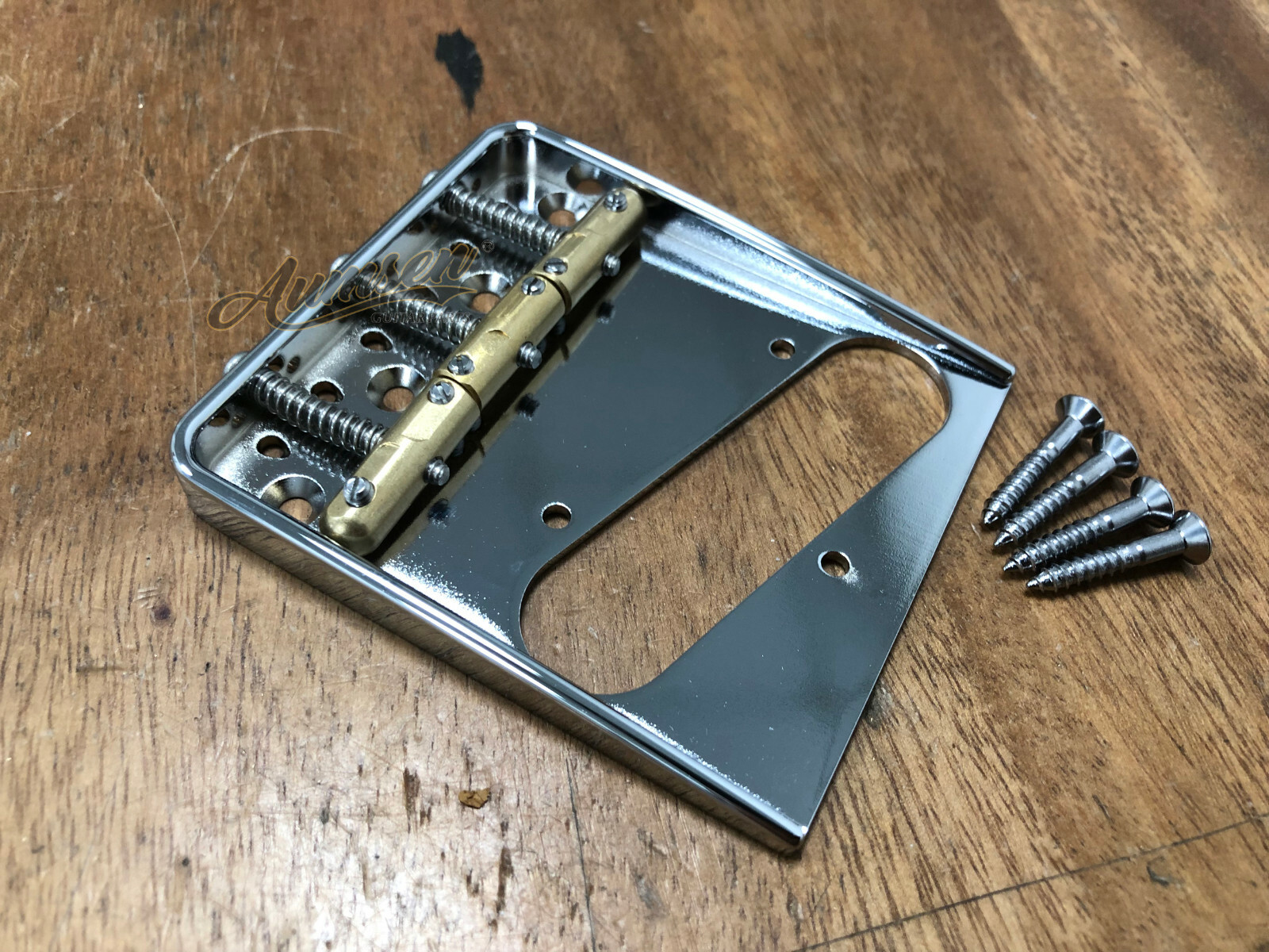 Aluminium Telecaster® Bridge-Tele Brass Compensated Saddles — view 6
