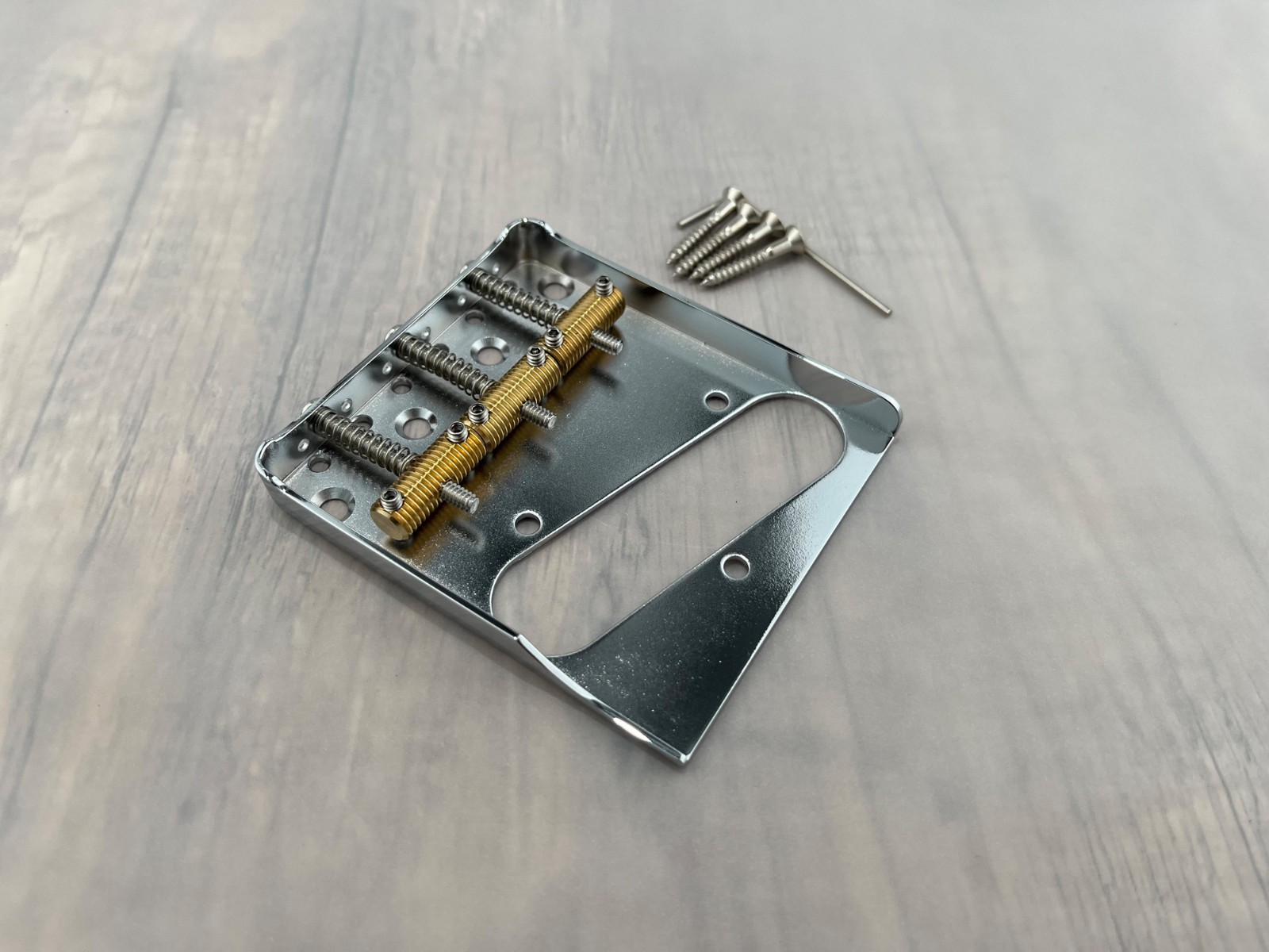 Vintage Telecaster Tele Bridge Chrome for Fender -Threaded Bridge Saddles — Aumsen guitar part