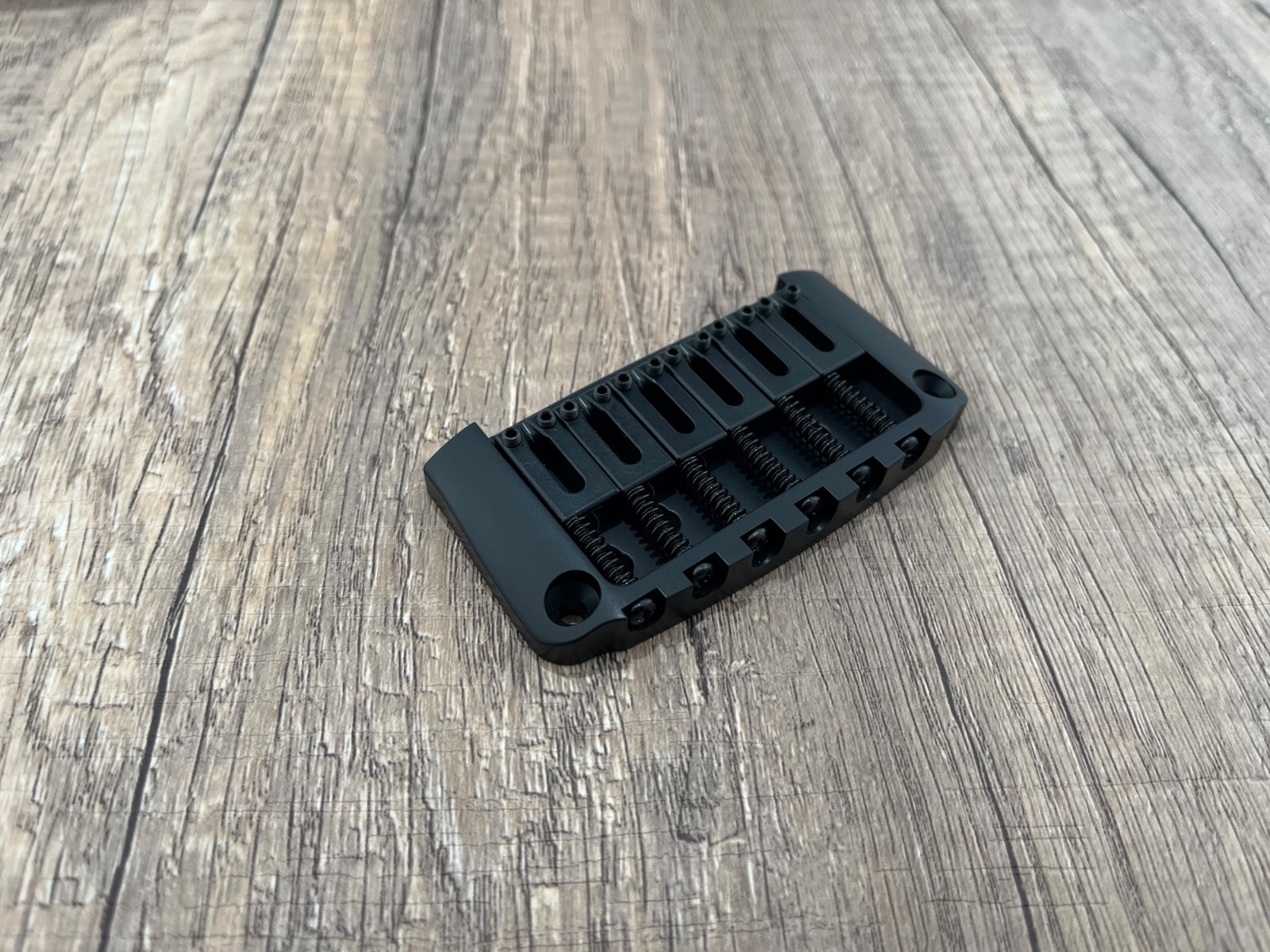 Brass Hardtail Hard Tail Fixed Guitar Bridge 2-1/8" '' (54mm) Black — view 3