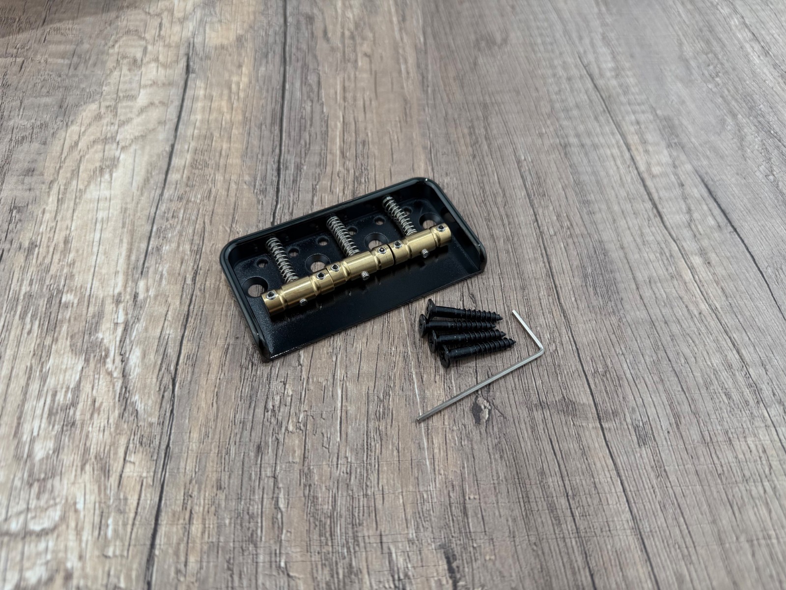 Vintage Style SHORT Half Telecaster Tele Bridge -Compensated Brass Saddles — Aumsen guitar part
