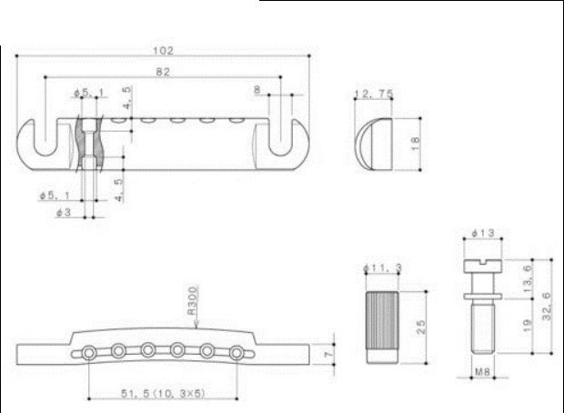 AUMSEN Brass Stop Tailpiece Chrome With Metric Studs Chrome — view 5