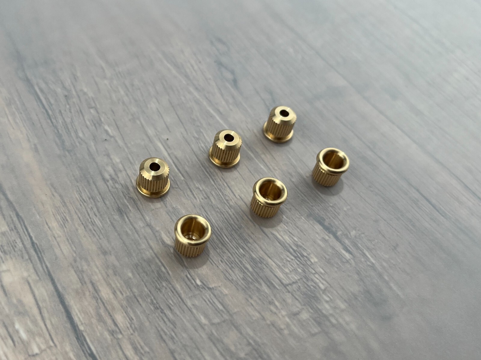 Brass String Body Ferrules for Fender Telecaster/Tele - Pack of 6 — Aumsen guitar part