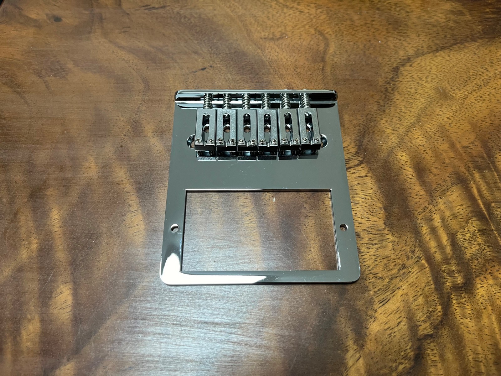 Humbucker 6-Saddle Tele Bridge For Telecaster Chrome — view 2