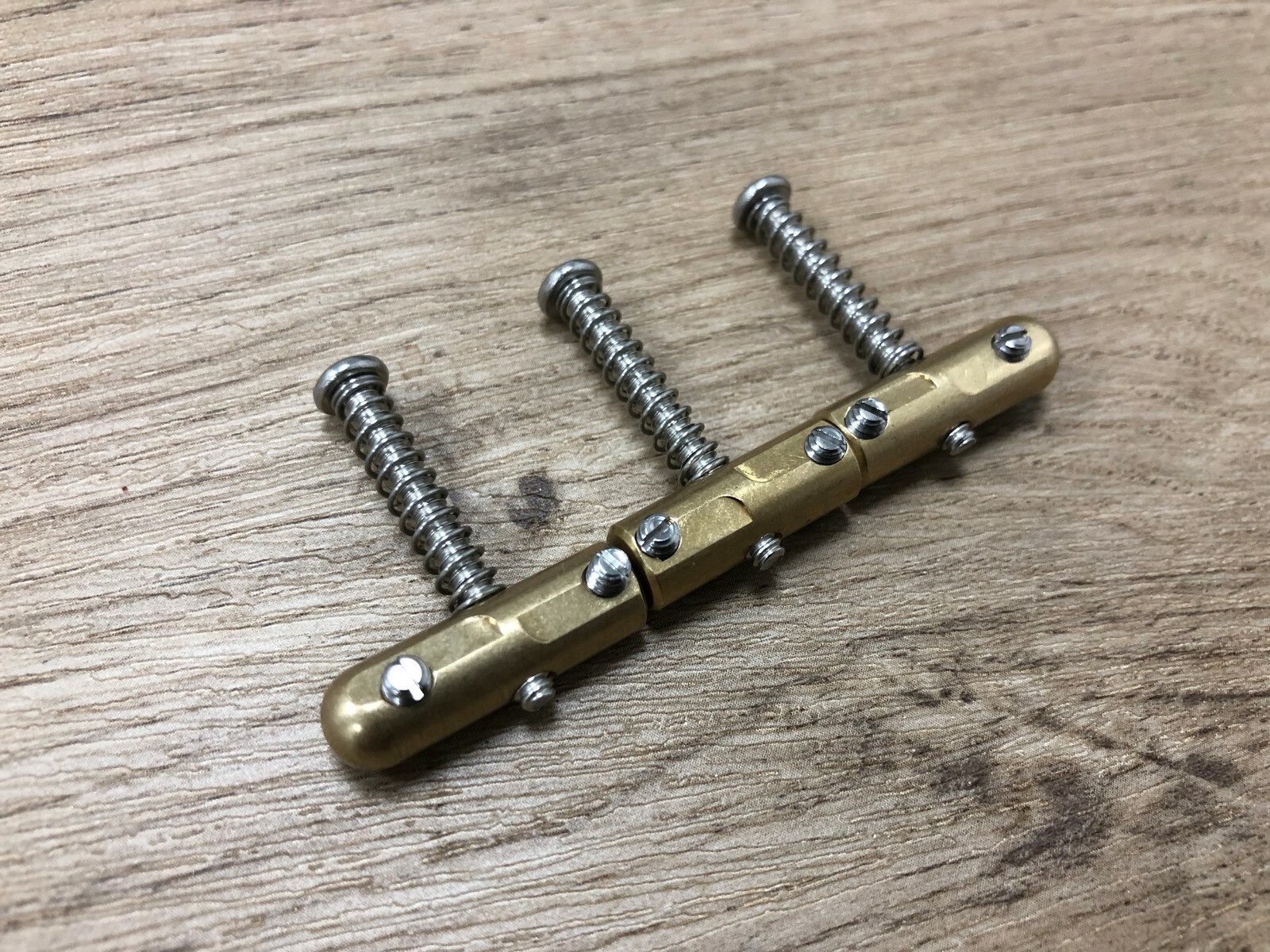 Tele Telecaster Compensated Brass Bullet Saddles Fit Vintage Tele Bridge — Aumsen guitar part