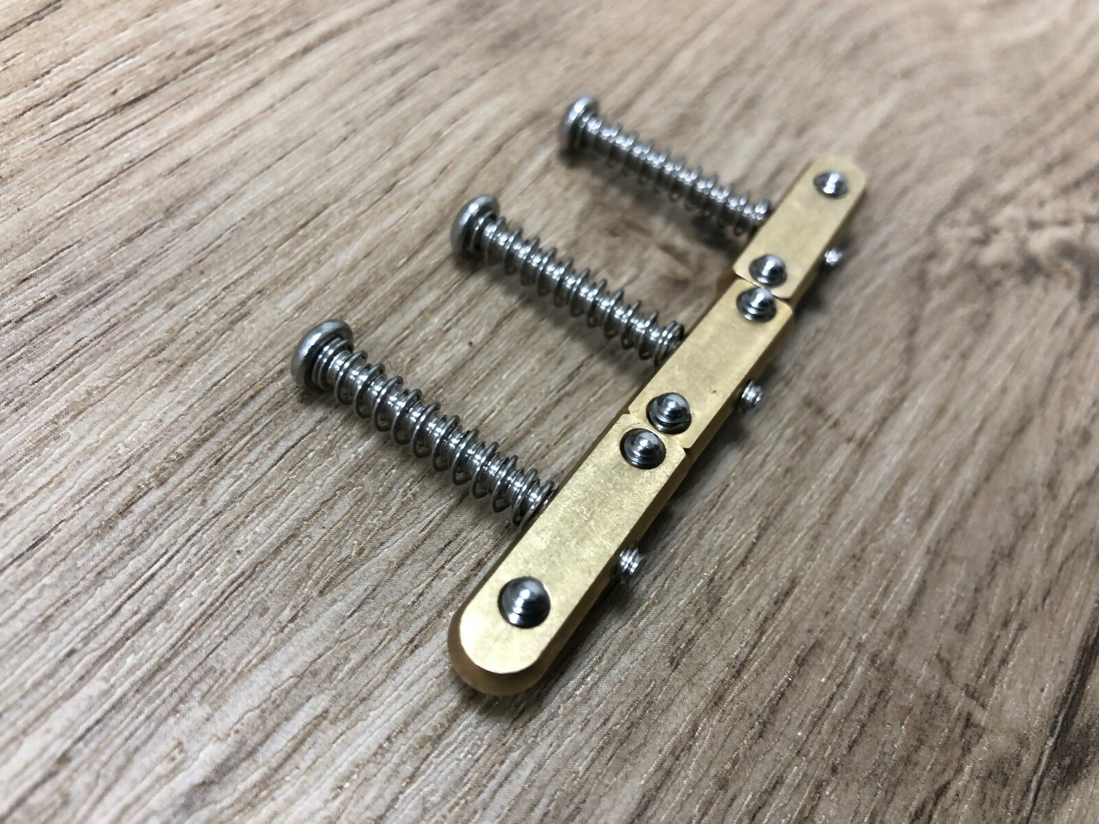 Tele Telecaster Compensated Brass Bullet Saddles Fit Vintage Tele Bridge — view 4
