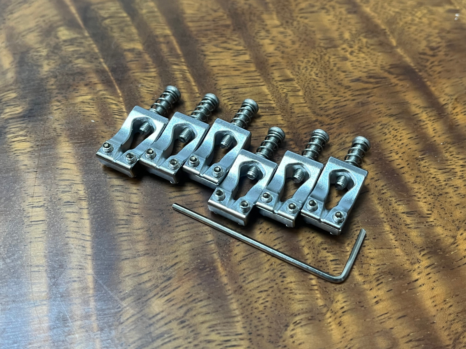SOLID BRASS Saddles 10.8mm for 510T Tremolos - CNC machining-chrome — view 2