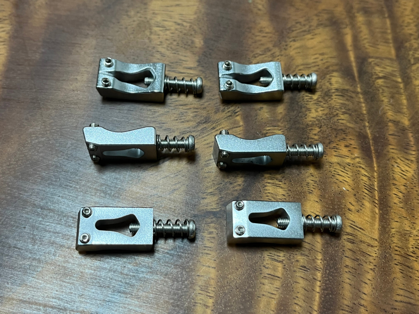 SOLID BRASS Saddles 10.8mm for 510T Tremolos - CNC machining-chrome — view 4