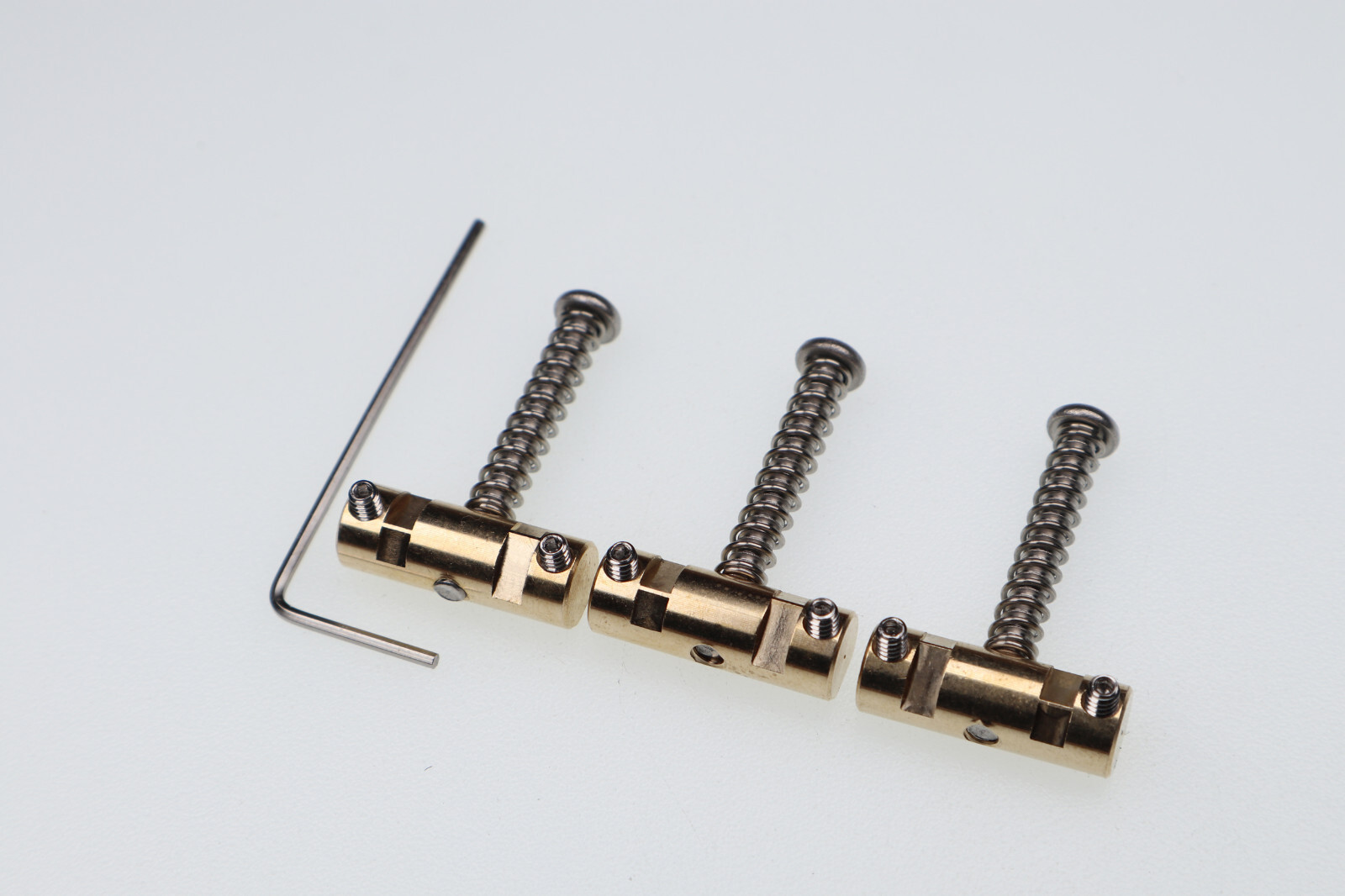 Set 3 pcs Telecaster Bridge Compensated Saddles for Fender Vintage Tele Guitar — Aumsen guitar part
