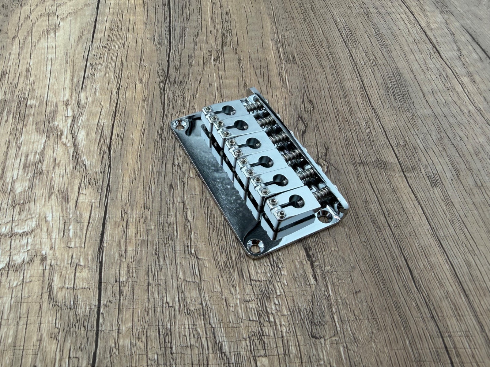 Non-Tremolo Hardtail Bridge 2-1/16'' space stainless steel saddles — view 2