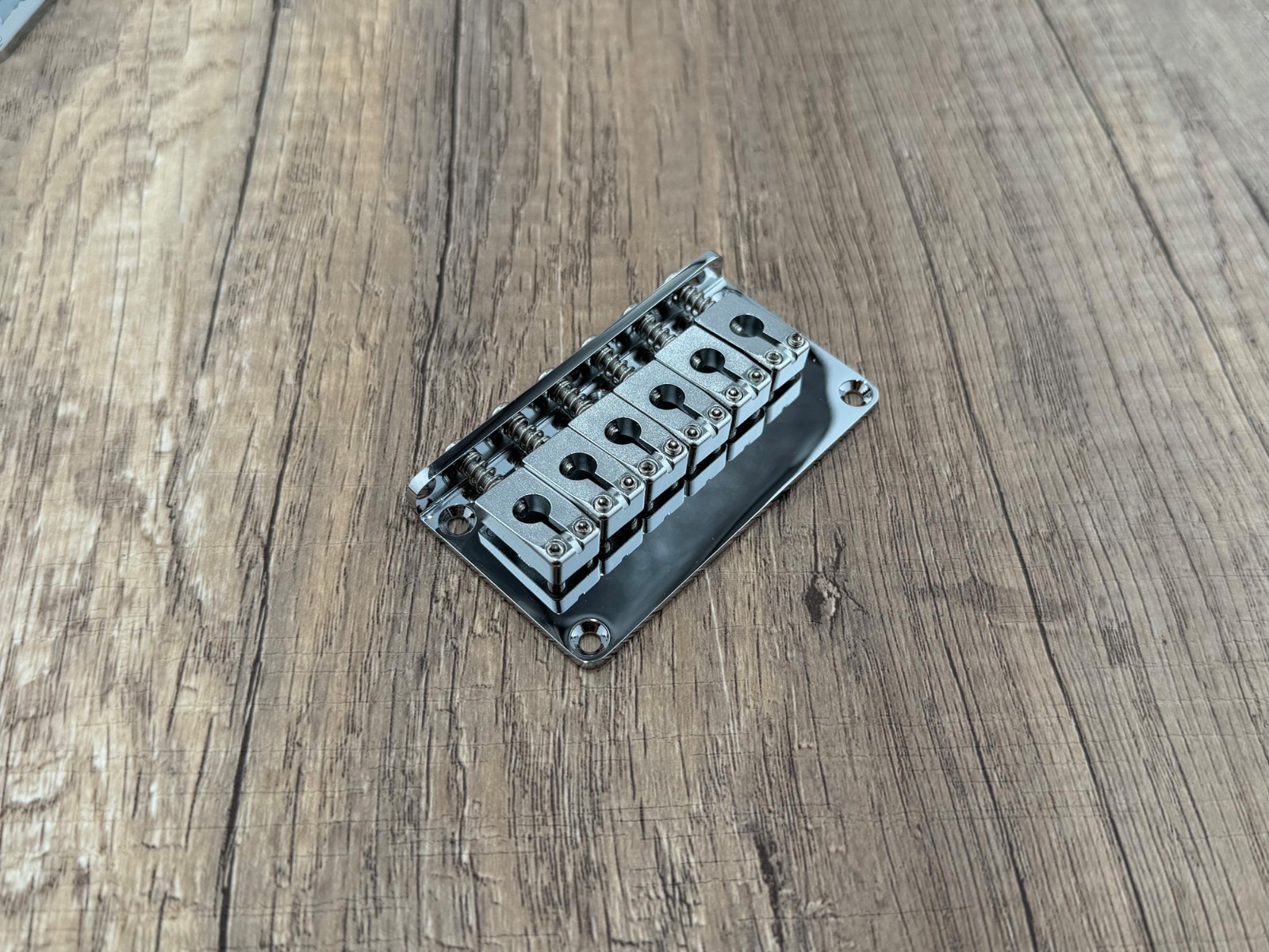 Non-Tremolo Hardtail Bridge 2-1/16'' space stainless steel saddles — view 3