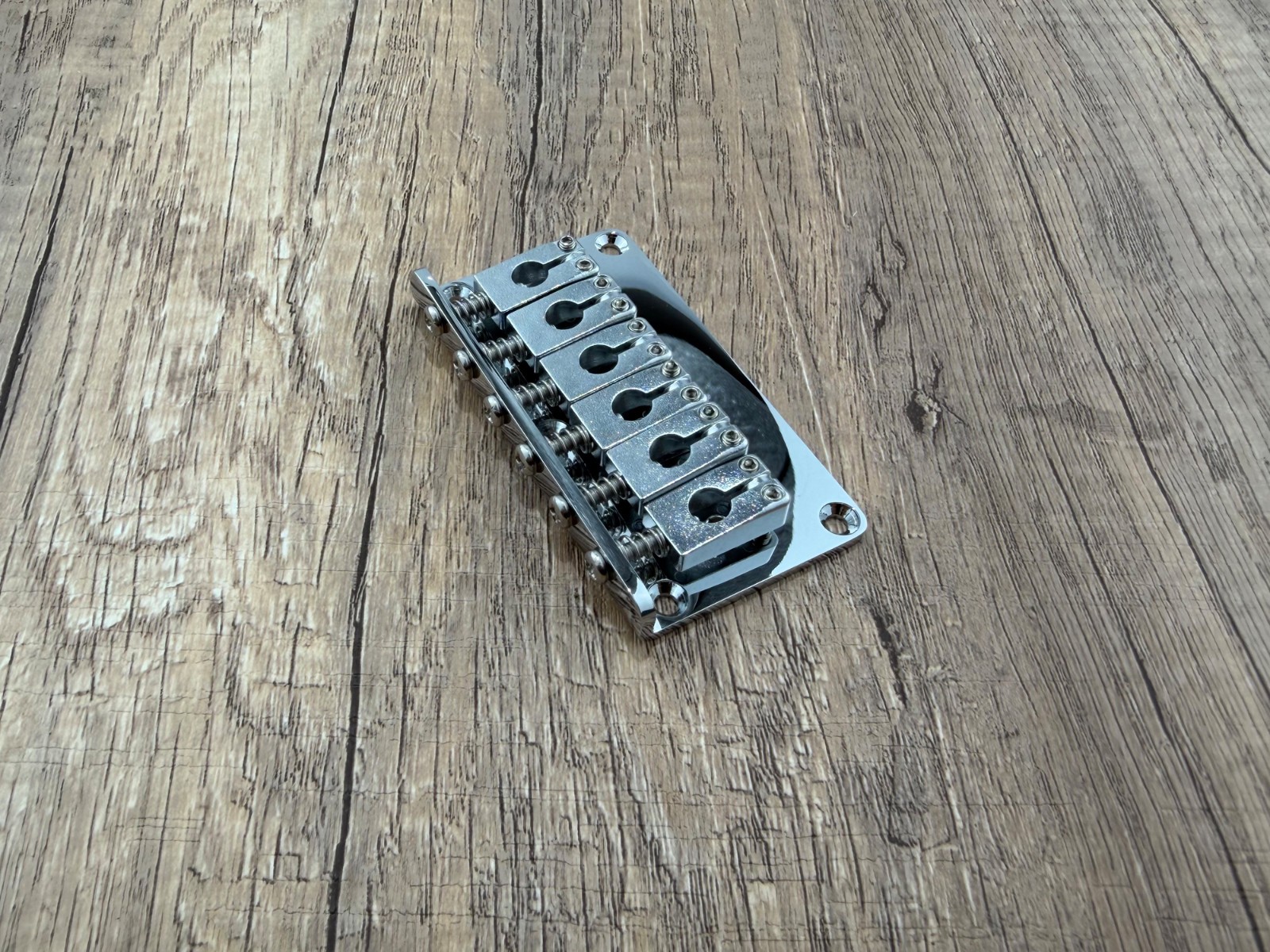 Non-Tremolo Hardtail Bridge 2-1/16'' space stainless steel saddles — view 4
