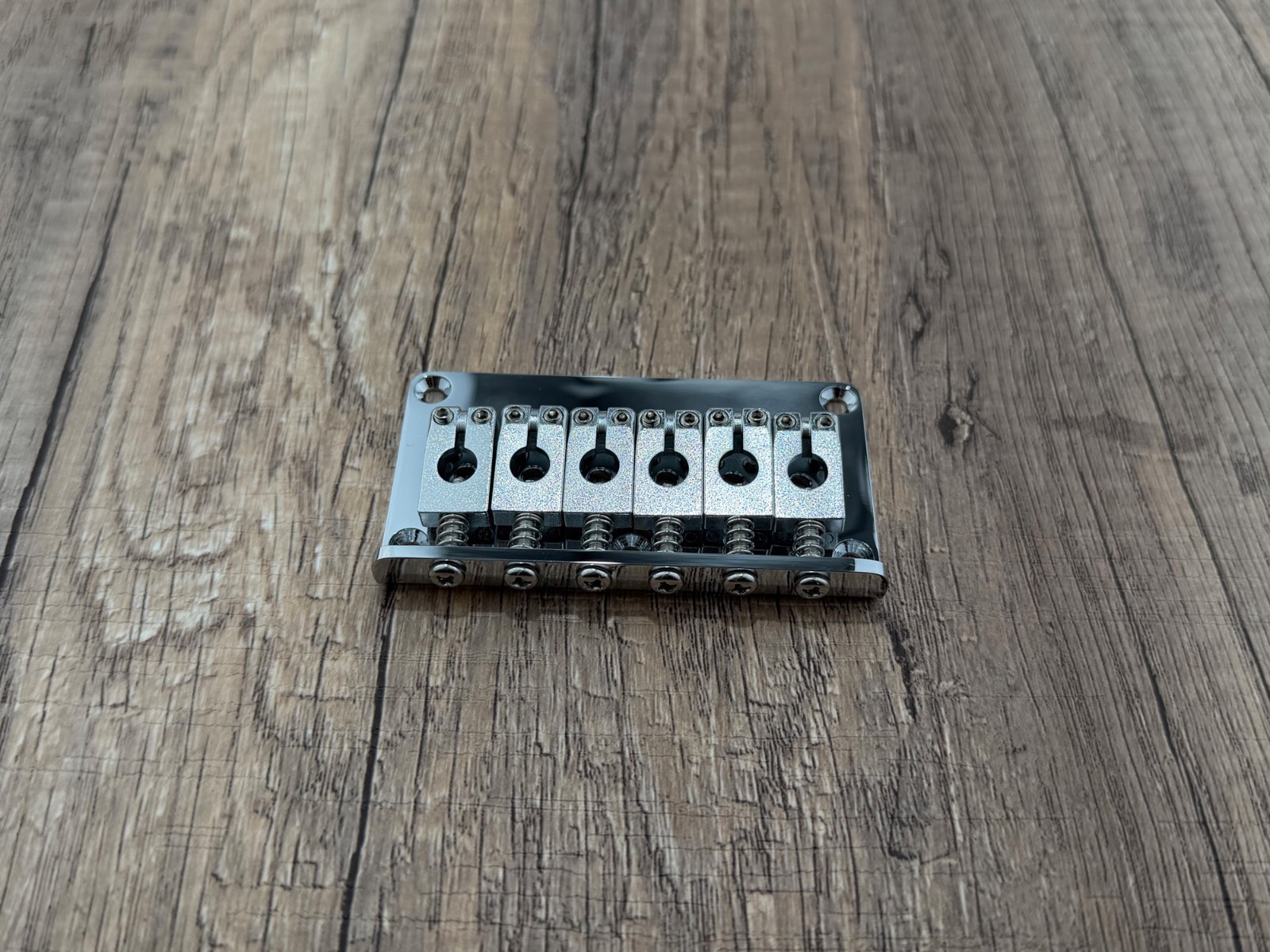 Non-Tremolo Hardtail Bridge 2-1/16'' space stainless steel saddles — view 5